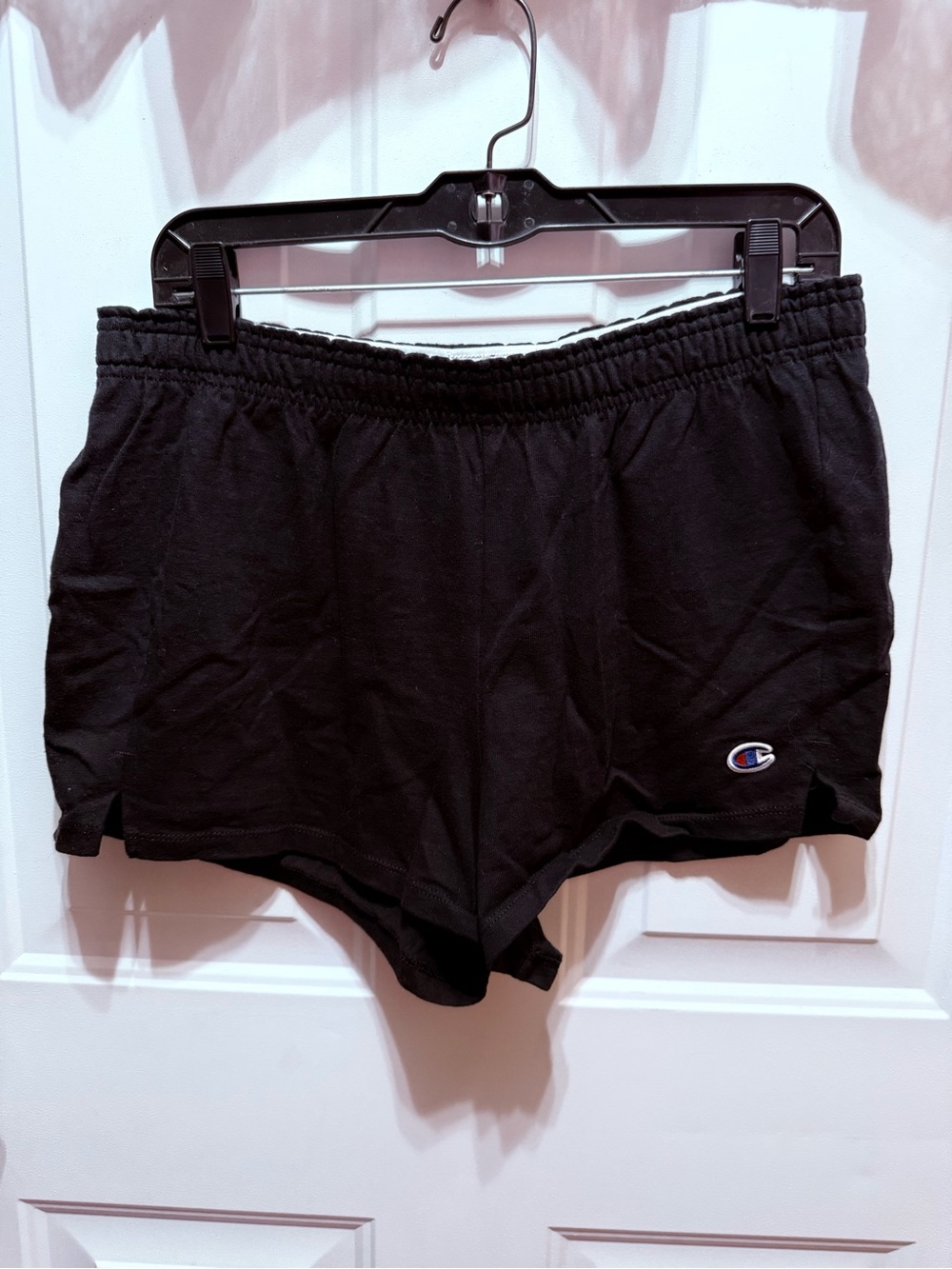 Champion Black Women's Athletic Shorts with Logo